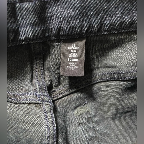 H&M &Denim Men’s Black Slim Fit Jeans Size 30 - Picture 3 of 3